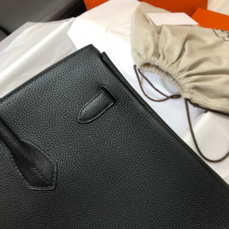 Hermes Platinum 35 Black togo