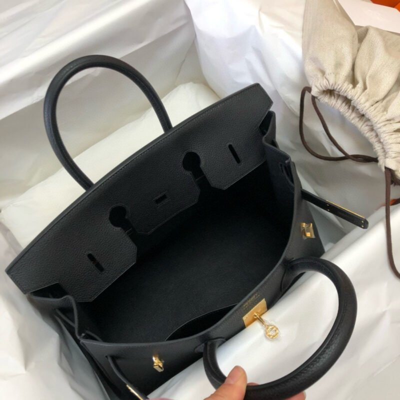 Hermes Platinum 35 Black togo